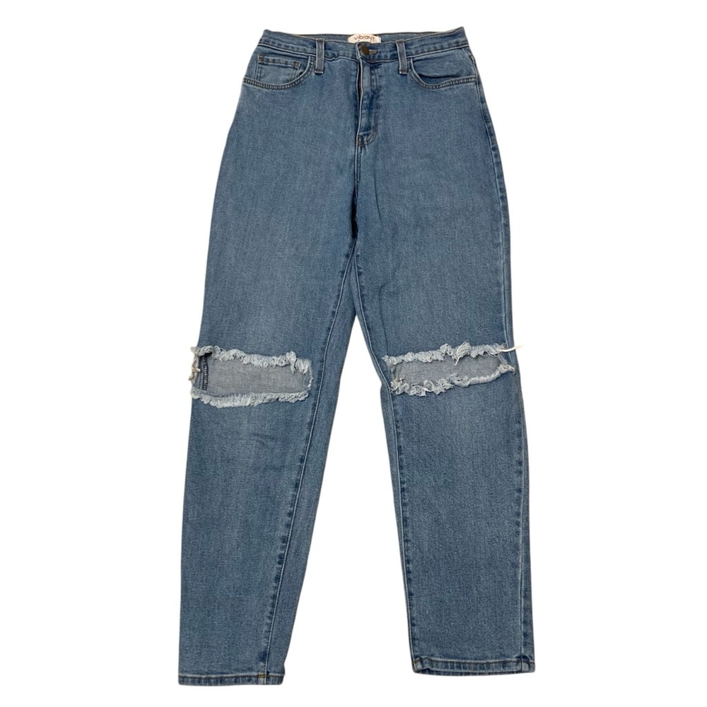3/$20 Vibrant M.I.U. Straight Leg Distressed Jeans High Rise Women’s 28 Summer